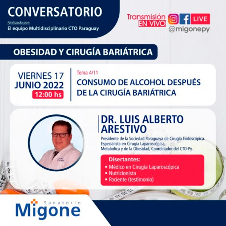 Consumo de alcohol después de la cirugía Bariátrica